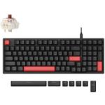 Keychron X5-A3 Lemokey X5 96% QMK Red Backlight Brown Switch Wired Mechanical Keyboard