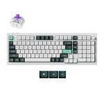 Keychron Q5 HE 96% QMK Fully Assembled Knob Shell White Gaternon Double-Rail Magnetic Nebula Switch Wireless Custom Keyboard