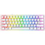 Razer Huntsman Mini 60% Gaming Keyboard - Mercury - White - Razer Clicky Optical Switch