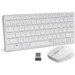 Rapoo 9050M White Dual-Mode Wireless Keyboard and Mouse combo ultra-Slim Multi-Device for Mac, iPad, Laptop, Windows