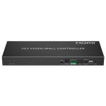 LENKENG LKV109VW-V2.0 3x3 HDMI Videowall Controller with 1x HDMI In & 9x HDMI Out. Up to 4096x2160 60Hz Res Input, Supports 1080P Output. RS-232 Control, 3.5mm L/R Channel and S/PDIF Audio Out, Plug & Play