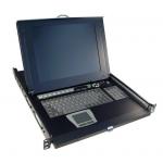 Rextron IURA108-19 All-in-1 Integrated LCD KVM Drawer  1 console to 8 PS/2 or USB PCs 19" TFT LCD,