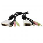 StarTech DVID4N1USB6 4-in-1 USB DVI KVM Switch Cable w/ Audio