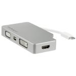 StarTech.com CDPVGDVHDMDP USB-C Multiport Video Adapter - Aluminum - USB-C to VGA/HDMI/Mini DisplayPort/DVI Adapter - Display Adapter