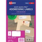 AVERY L7160-100 Addressing Labels - Pop UIp Quick peel - 63.5x38.1mm - 100 Sheets