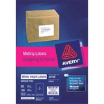 Avery Label J8168-50 Inkjet 2up 50 Sheets