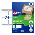 AVERY Eco Friendly Address Labels 64x33.8mm 24up 20 Sheets