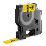 Dymo 12mm x 1.5m Yellow Tape SD18056, 80611456155, PLHS-YEL-1/2, SD18056