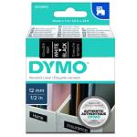 Dymo S0720610  TAPE D1 12MMX7M WHT/BLK