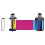 Fargo HID FARGO 045214 DTC4500e EZ YMCKO Half Cartridge with Cleaning Roller