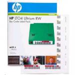 HP LTO4 Ultrium RW Bar Code Label Pack