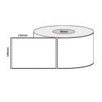 Peacock Bros LDT100x150-38/400 Blank 100 x 150mm labels. 400 labels per roll. 38mm core