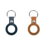 Laser AO-AT2P6-422 PU Leather Key Ring for Apple AirTag - 2 Pack  F
