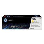 HP 128A CE322A Toner Cartridge - Yellow 1300 Pages - for HP LaserJet Pro CM1415fnw / HP LaserJet CP1525nw Printer