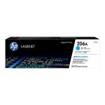 HP 206A Toner Cyan, Yield 1250 pages for HP Colour LaserJet Pro MFP M282nw, MFP M283fdn,MFP M283fdw Printer