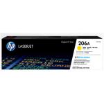 HP 206A Toner Yellow, Yield 1250 pages for HP Colour LaserJet Pro MFP M282nw, MFP M283fdn,MFP M283fdw Printer