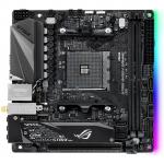 ASUS ROG STRIX B450-I GAMING Mini ITX Motherboard AMD B450 Chipset For AMD Ryzen Socket AM4. 2X DDR4-3600, M.2 SATA3, USB 3.1 Gen2, HDMI 2.0b. 802.11ac Wi-Fi, Bluetooth 4.2, Aura Sync RGB Lighting