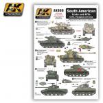 AK Interactive AK809 Wet Transfer - South American Tanks and AFVs - Chile, Paraguay, and Cuba