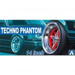 Aoshima - 1/24 Rims & Tires #31 - Techno-Phantom 14"
