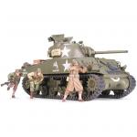 Tamiya Military Miniature Series No.250 - 1/35 - U.S. Medium Tank M4A3 Sherman - 75mm Gun Late Production - Frontline Breakthrough