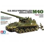 Tamiya Military Miniature Series No.351 - 1/35 - U.S. Self-Propelled 155mm Gun M40