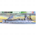Tamiya Water Line Series No.102 - 1/700 - British Battleship - Rodney