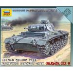 Zvezda - 1/100 - German Medium Tank - Pz.Kpfw. III G
