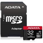 ADATA High Endurance microSDXC Memory Card - 32GB Includes SD Adapter - UHS-I - Read up to 100MB/s - Write up to 70MB/s - U3 - V30