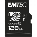EMTEC microSDXC Memory Card - 128GB - Gold Includes SD Adapter - UHS-I - Class 10