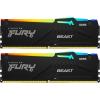 Kingston Fury RGB Beast 32GB DDR5 RGB Desktop RAM Kit 2x 16GB - 5600MT/s - CL36 - AMD EXPO Kingston Fury RGB Beast 32GB DDR5 RGB Desktop RAM Kit 2x 16GB - 5600MT/s - CL36 - AMD EXPO