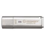 Kingston IronKey Locker+ 50 USB Flash Drive - 64GB Provide Consumer-Grade Security with AES Hardware-Encryption in XTS