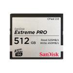 SanDisk Extreme Pro 512GB CFast 2.0 Memory Card Read up to 525MB/s - Write up to 450MB/s - Designed for Professional Videographers