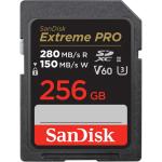 SanDisk Extreme Pro SDXC Memory Card - 256GB UHS-II - Class 10 - U3 - V60 - Read up to 280MB/s - Write up to 150MB/s - Exceptional & Super Reliable 6K and 4K UHD Video Capture