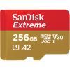 SanDisk Extreme 256GB microSDXC Memory Card Class 10 - U3 - V30 - A2 - Read up to 190MB/s - Write up to 90MB/s - SanDisk Extreme 256GB microSDXC Memory Card Class 10 - U3 - V30 - A2 - Read up to 190MB/s - Write up to 90MB/s -