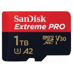 SanDisk Extreme Pro 1TB Mobile microSDXC 200MB/S read, 140MB/s write CLASS 10/UHS-3,  Get faster app performance, Great for capturing 4K UHD Videos,  Ideal for Action Cams, Drones, and Smartphone
