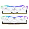 Team Group T-FORCE DELTA RGB 32GB (2x16GB) 6000 DDR5 CL30 - Desktop Ram Kit - White Team Group T-FORCE DELTA RGB 32GB (2x16GB) 6000 DDR5 CL30 - Desktop Ram Kit - White