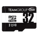 Team TUSDH32GCL10U03 TEAM MICRO SDHC 32GB CLASS10 UHS-I RETAIL W/1Adapter (Black-white card)