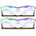 TeamGroup T-Force Delta RGB 32GB DDR5 5600Mhz Desktop RAM Kit - White 2x 16GB - 5600MHz - CL 36 - Intel XMP