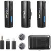 Boya BOYALINK Wireless Lavalier Microphone - Black for iPhone / Android / Camera Vlogging - All-in-One Lapel Dual Mic System & Lightning & USB-C Inputs Boya BOYALINK Wireless Lavalier Microphone - Black for iPhone / Android / Camera Vlogging - All-in-One Lapel Dual Mic System & Lightning & USB-C Inputs