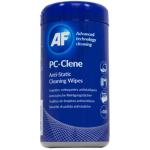 AF PCC100 PC Clene Re Sealable Tub of 100 Impregnated Cleaning Wipes