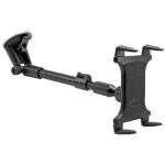 Arkon Mounts TAB-CM117 Universal Extension Arm Windshield Suction Tablet Mount fits tablets 7 to 18.4 inches in screen sizeIdeal for cars, trucks, vans, or delivery vehicles with deep dashboards