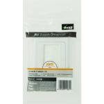 AVS AFBB - Brushed Wall Plate - WHITE AV Wallplate Brush Style, Screws included