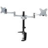 LUMI BT-LDT02-C024 13"-27" Dual LCD Desk Clamp Mount Max arm reach: 858mm. Tilt:-+15deg Swivel 360deg. Max Load 8kg per arm, Supports 75 &100mm VESA Std Elegant Aluminium LUMI BT-LDT02-C024 13"-27" Dual LCD Desk Clamp Mount Max arm reach: 858mm. Tilt:-+15deg Swivel 360deg. Max Load 8kg per arm, Supports 75 &100mm VESA Std Elegant Aluminium