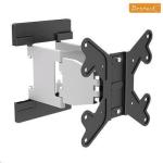 Brateck LCD-LPA16-224  23  -42   Articulating monitor wall mount bracket. Max load: 30kg. Supports VESA 100x100, 200x100, 200x200. Tilt and swivel. Colour: Silver arm / black plate.
