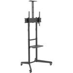 LUMI T1040T Versatile & Compact Steel TV Cart For most 37''-70'' TVs up to 50kg/110lbs