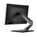 Brateck Lumi LDT35-T01 17' -32' Single Screen Articulating Monitor Stand. Free-Tilting Design Rotary Base 360 Rotary VESA Plate. VESA 75x75, 100x100, Max Load 10kgs Built-in Cable Management