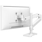 Ergotron 45-695-290 LX Pro Desk Monitor Arm, Tall Pole - White - Height Adjustable - 1 Display Supported - 86.4 cm (34") Screen Support - 9.98 kg Load Capacity - 100 x 100, 75 x 75 - VESA Mount Compatible