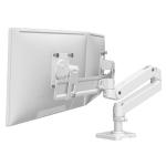 Ergotron 45-684-290 LX Pro Desk Dual Direct Arm - White - Height Adjustable - 2 Display(s)Supported - 68.6 cm (27") Screen Support - 8.53 kg Load Capacity - 100 x 100, 75 x 75 - VESA Mount Compatible - Aluminium