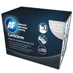 AF ACCP020 AF Cardclene Swipe / Entry Machine Cleaners - 20 Pack Sachet-packed plain cards impregnated with Isopropanol Cleaning systems for magnetic card reading equipment and ATM cash machine