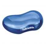 Fellowes 91177 Ergonomics Gel Crystals Flex Wrist Rest Blue Mousepad Wrist Support